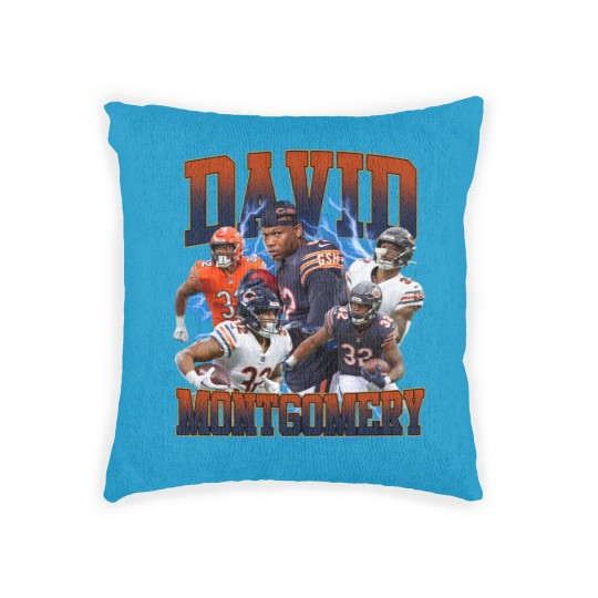 Discover David Montgomery 90s Vintage Bootleg Woven Pillows, Football Vintage 90s