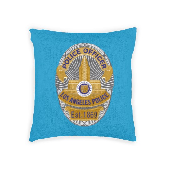 Discover LAPD Police Officer Badge Woven Pillows