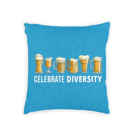 Discover Beer Drinker Celebrate Diversity Craft Beers Men's Woven Pillows