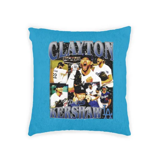 Discover Clayton Kershaw Vintage Woven Pillows