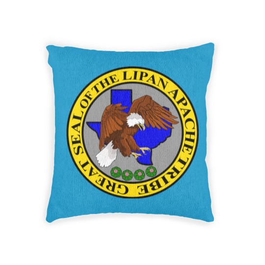 Discover Lipan Apache Tribe's Great Seal Womens Dark T Woven Pillows