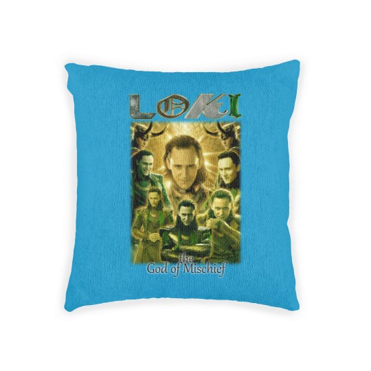 Discover Loki movie film God of Mischief 2021 Woven Pillows, Loki Woven Pillows