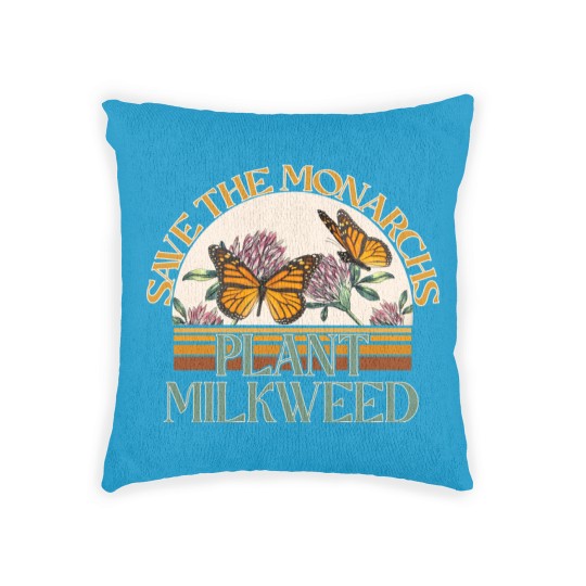 Discover Retro Save The Monarchs Plant Milkweed Butterfly Woven Pillows For Women With Flower,Butterfly Woven Pillows
