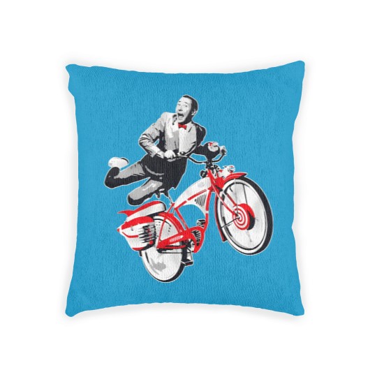 Discover Pee Wee Herman's Big Adventure Bike Woven Pillows, Pee-Wee Herman Bike Woven Pillows, Rip Paul Reubens Woven Pillows
