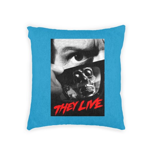 Discover They Live - John Carpenter - Rowdy Roddy Piper Woven Pillows