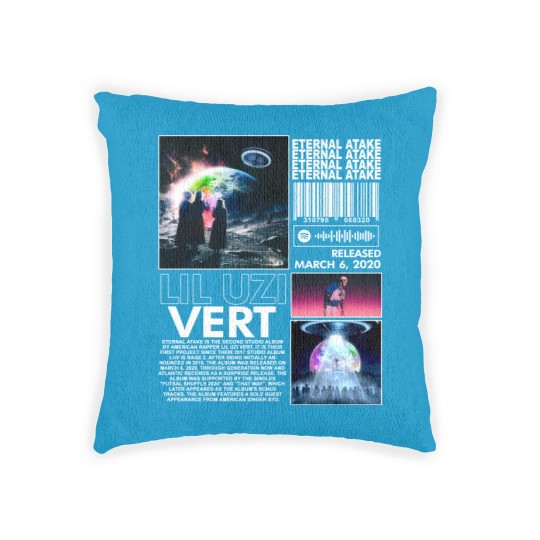 Discover Lil Uzi Vert Rap Woven Pillows, Eternal Atake Album 90s Y2K Merch Vintage Rapper Hiphop