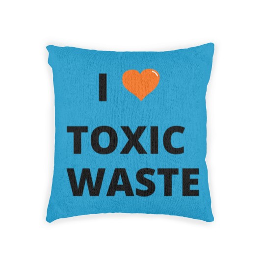 Discover i heart toxic wast Woven Pillows