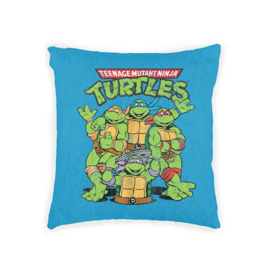 Discover Retro Teenage Mutant Ninja Turtles Woven Pillows, Funny Turtle Woven Pillows