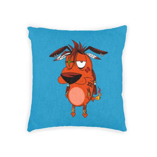Discover Courage the Red XIII - Courage The Cowardly Dog - Woven Pillows