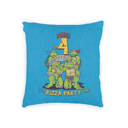 Discover Teenage Mutant Ninja Turtles I'm 4 Dude Pizza Birthday Party | Essential Woven Pillows
