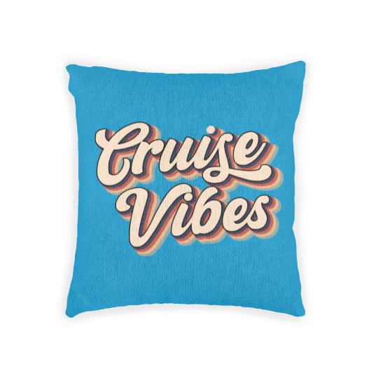 Discover Cruise Vibes Woven Pillows, Friends Summer Vacation Group Gift Woven Pillows, Cruise Woven Pillows