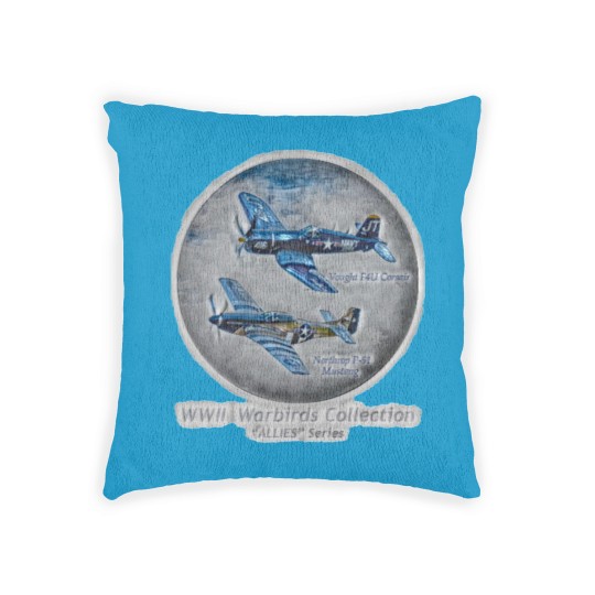 Discover F4U CORSAIR and P51 MUSTANG Woven Pillows