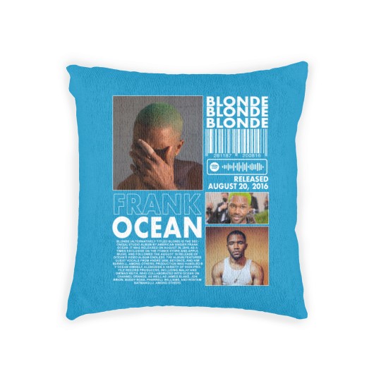 Discover Frank Ocean Rap Woven Pillows, Blonde Album Merch Vintage Rapper Hiphop