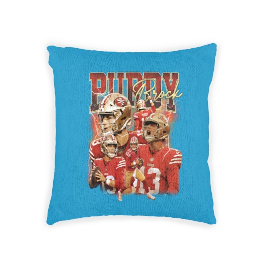 Discover Brock Purdy San Francisco Football Woven Pillows, Football Woven Pillows Christmas Gift