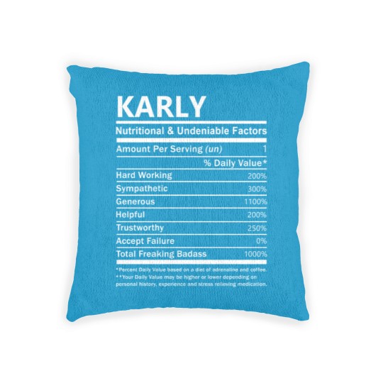 Discover Karly Name Woven Pillows - Karly Nutritional And Undenia Woven Pillows