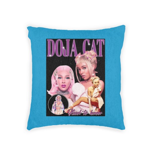 Discover Bootleg Doja Cat Woven Pillows, Doja Cat 90s Graphic Woven Pillows, Vintage Woven Pillows