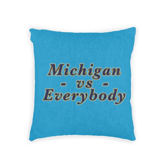 Discover Michigan vs Everybody Woven Pillows