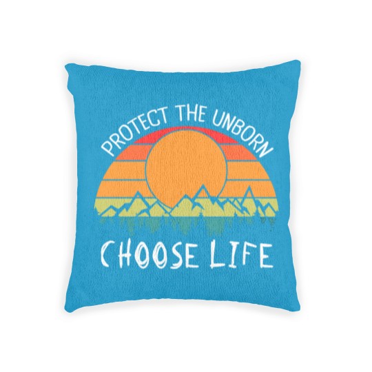 Discover Pro-Life, Protect The Unborn Choose Life Woven Pillows