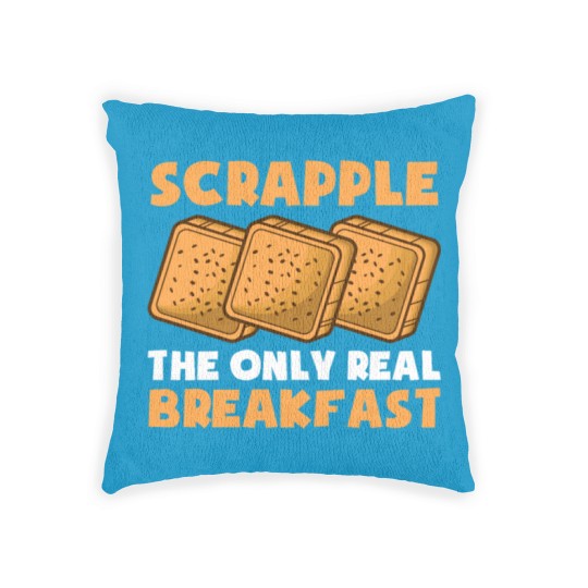 Discover Scrapple American Breakfast Pennsylvania philly Woven Pillows