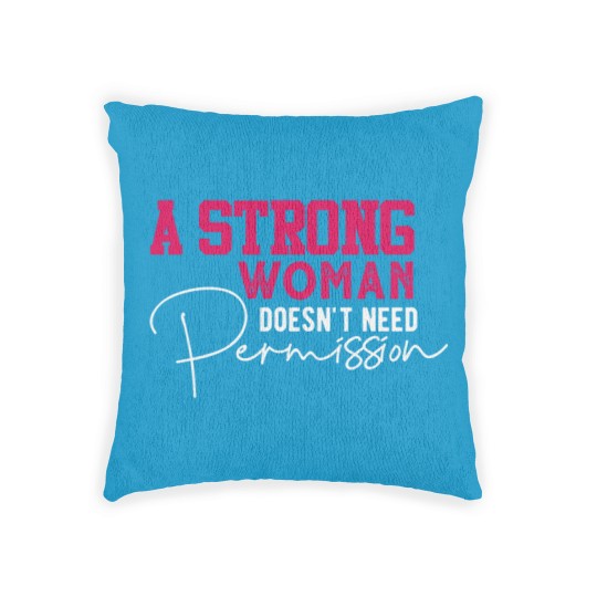 Discover A Strong Woman Woven Pillows