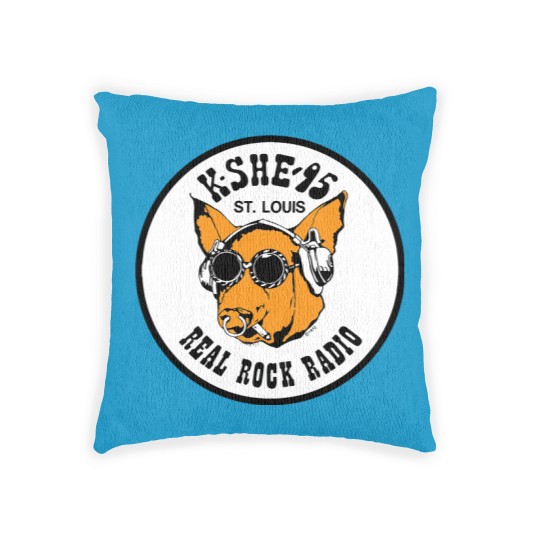 Discover KSHE 95 real rock radio station St. Louis area Baby Blankets Woven Pillows