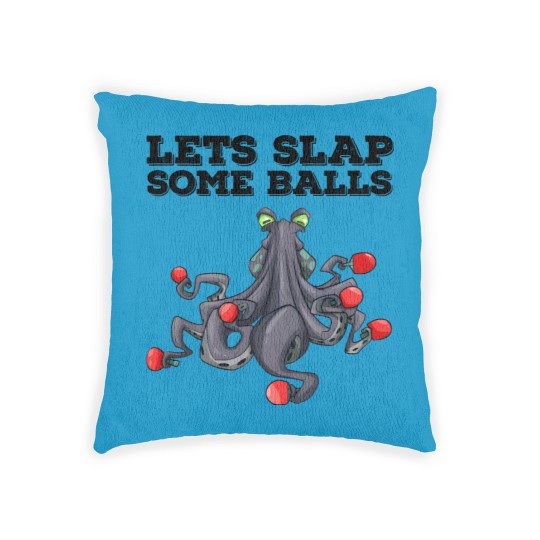 Discover Ping Pong Table Tennis Tabletennis Funny Kraken Woven Pillows