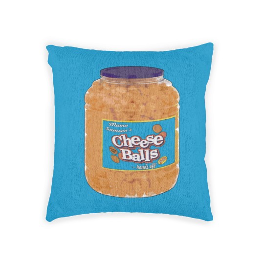 Discover Cheese Balls fan art parody Woven Pillows Woven Pillows