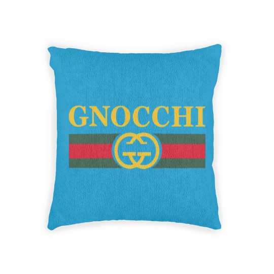 Discover Funny Gnocchi Pasta Logo Woven Pillows