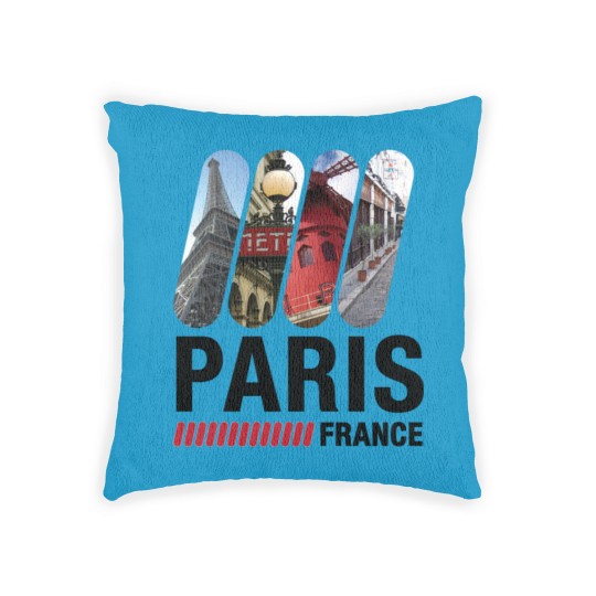 Discover Paris, France Woven Pillows