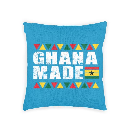 Discover Ghana Made Black Star Country Flag Woven Pillows