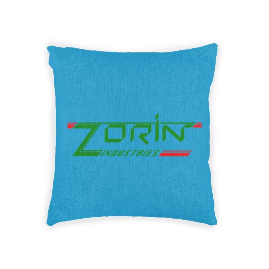 Discover James Bond Zorin Industries Text Woven Pillows