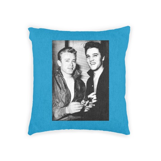 Discover Vintage Old Hollywood Elvis Presley James Dean Unisex Fit Woven Pillows Woven Pillows