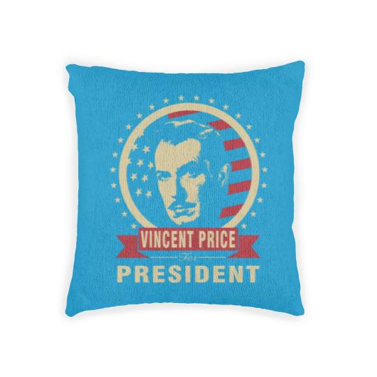 Discover Vincent Price for President Woven Pillows Woven Pillows