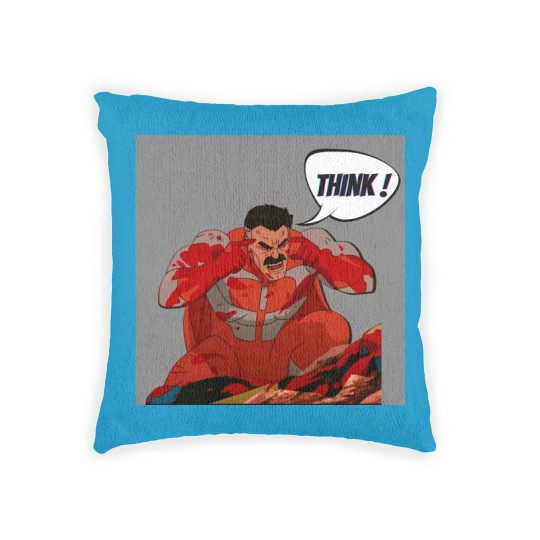 Discover Think Mark  Omni man Woven Pillows