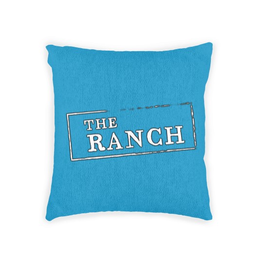 Discover The Ranch White Writing Fitted Scoop Woven Pillows
