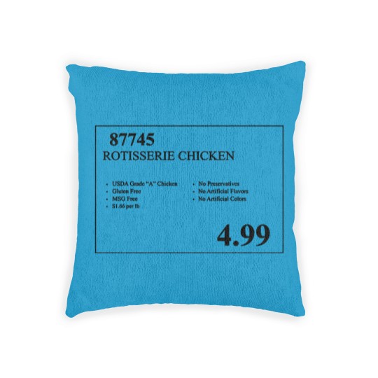 Discover Costco Rotisserie Chicken Price Tag  Woven Pillows