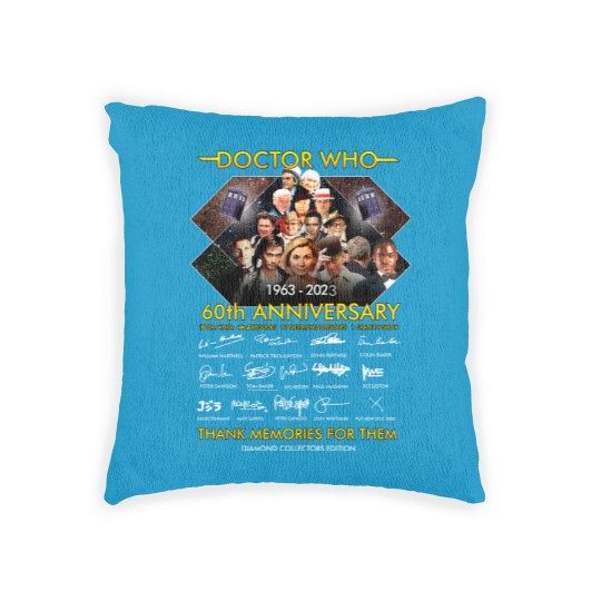 Discover Doctor Who 60th Anniversary Woven Pillows, Doctor Who Movie Woven Pillows