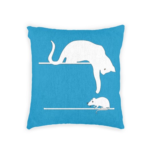 Discover Cat and mouse - Animals - Woven Pillows