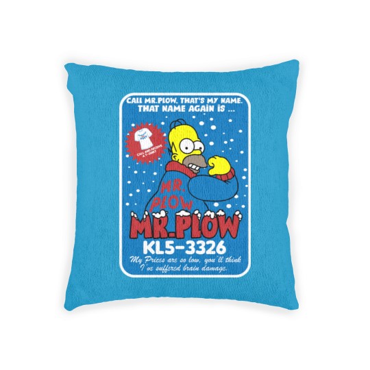 Discover Mr Plow thats my name Woven Pillows