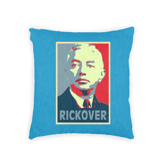 Discover Rickover, Rickover poster, Rickover Tribute Merch Woven Pillows