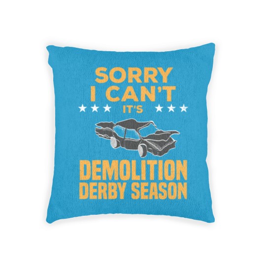 Discover Demolition Derby Season Car Crashing Smash Gift Woven Pillows