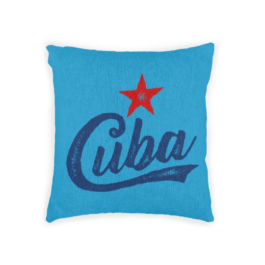 Discover CUBA OLDSCHOOL STAMPED VINTAGE Woven Pillows
