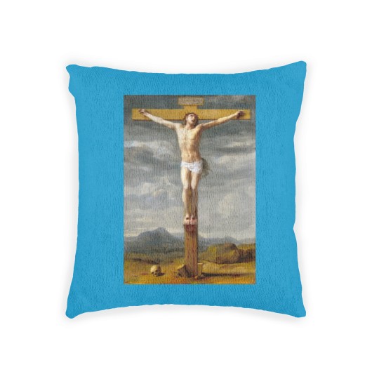 Discover JESUS, CROSS, JESUS CROSS, CRUCIFIXION, EUSTACHE LE SUEUR, JESUS PUBLIC DOMAIN IMAGES, JESUS CHRIST Woven Pillows