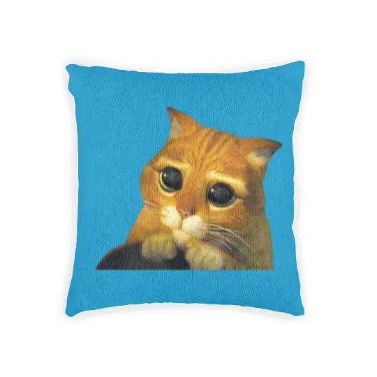 Discover Shrek Puss In Boots Cute Woven Pillows