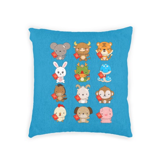 Discover New Year Chinese 2023 Zodiac Animal Lunar New Year Woven Pillows