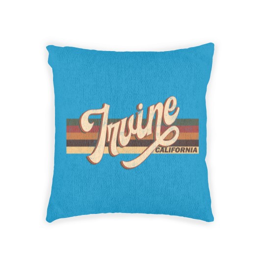 Discover Irvine California Retro Vintage 70s 80s Clothing - Irvine California - Woven Pillows