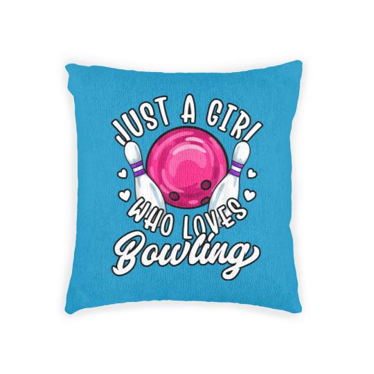 Discover Girls Bowling Woven Pillows, Bowler Woven Pillows, Tenpin Bowling Woven Pillows