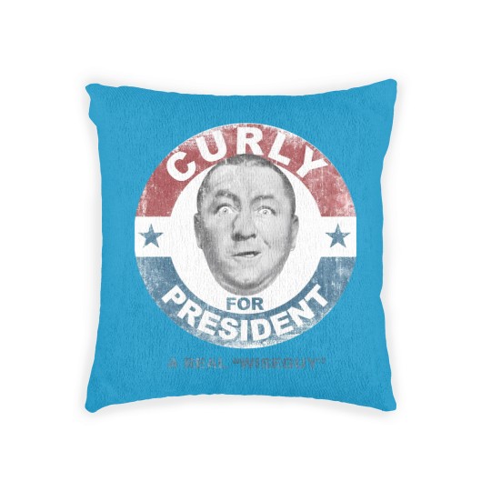 Discover Three Stooges Curly for President Woven Pillows