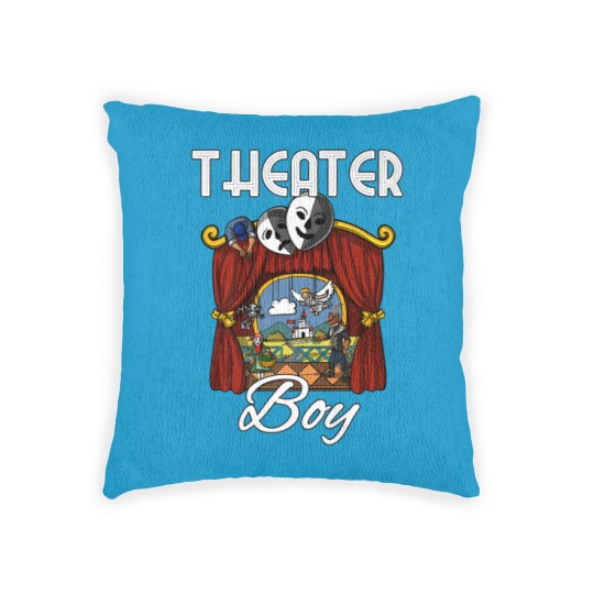 Discover Theater Boy Drama Stage Play Actor Kids Woven Pillows