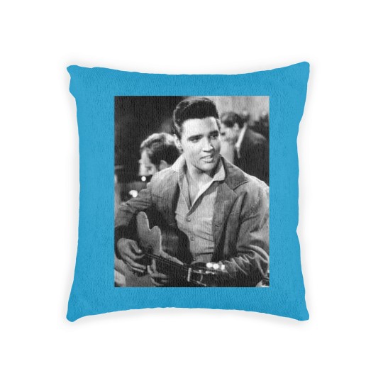Discover Elvis Presley King of Rock and Roll Vintage Woven Pillows